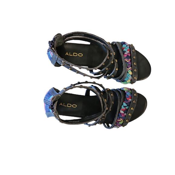 Aldo Women's Black Gladiator Sandals Sz 6 (36) - Picture 8 of 10